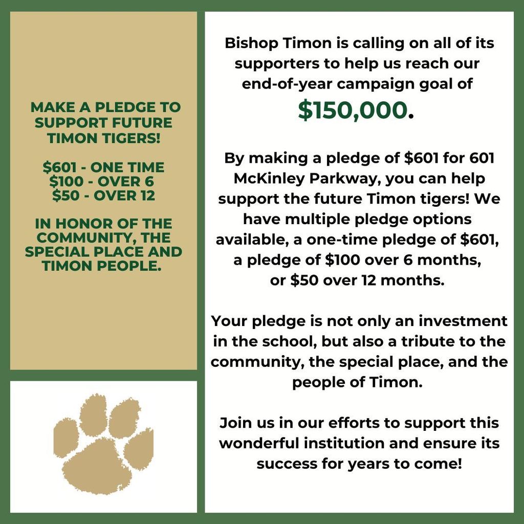 Bishop Timon - EOY Goal